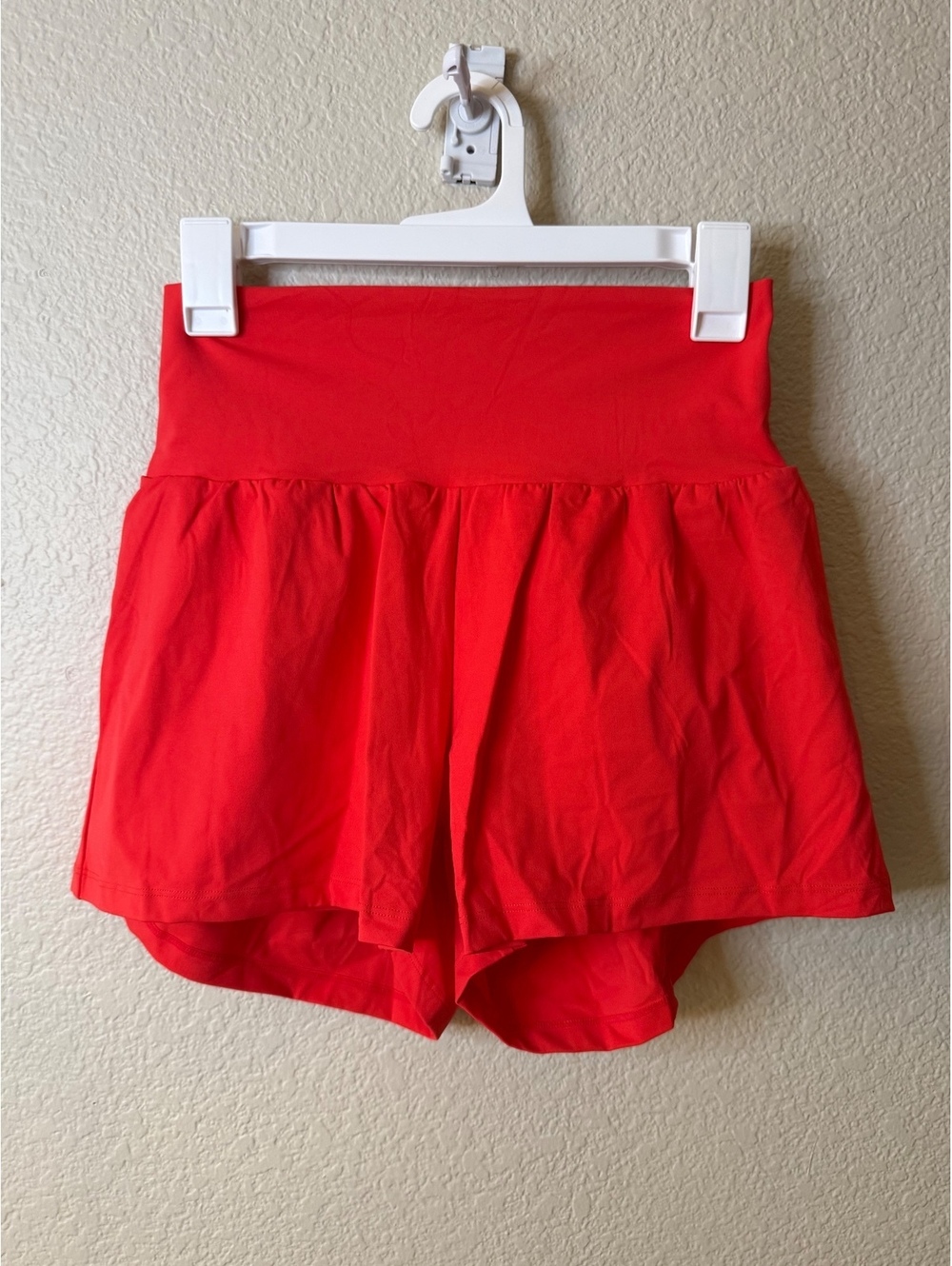 Halara Medium Bright Coral Double Lined Shorts with Pockets